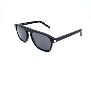 NEW Saint Laurent Rectangular Sunglasses SL 158 001 Black 52mm